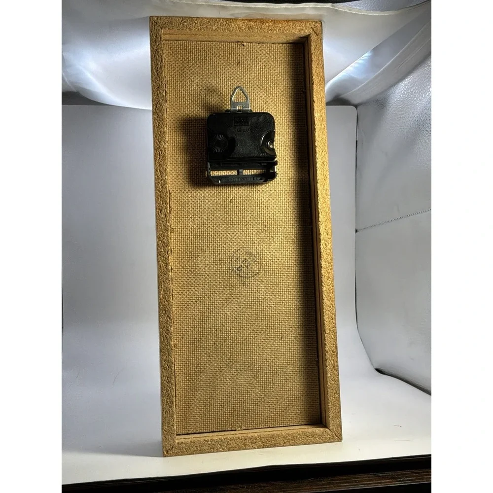Vintage Elgin Quartz Shadowbox Tabletop Clock